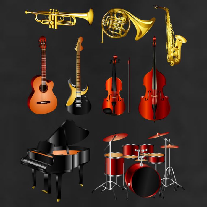 Musical Instruments Large Microfiber Waffle Golf Towel