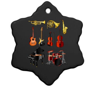 Musical Instruments Ceramic Star Ornament