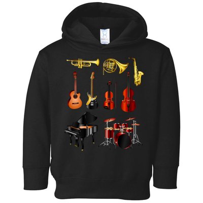 Musical Instruments Toddler Hoodie