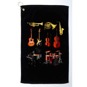 Musical Instruments Platinum Collection Golf Towel