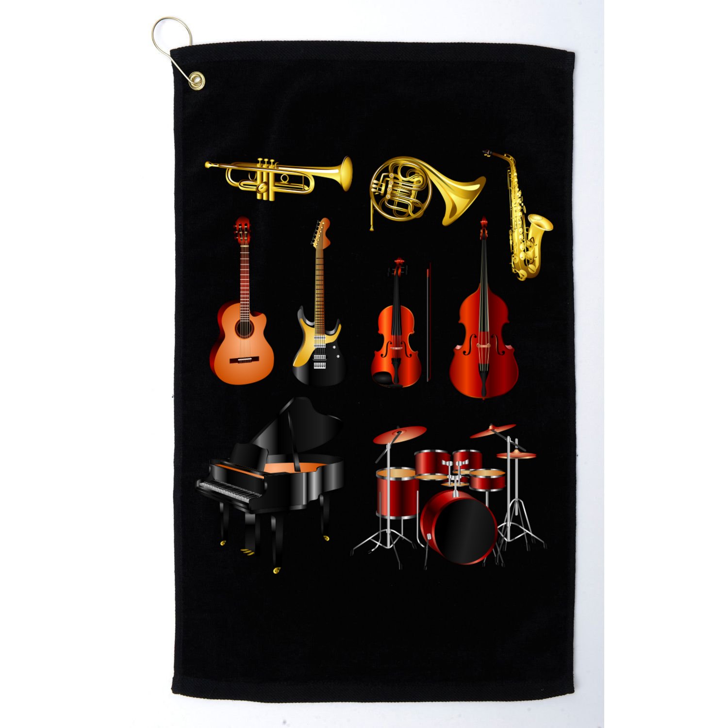 Musical Instruments Golf Towel