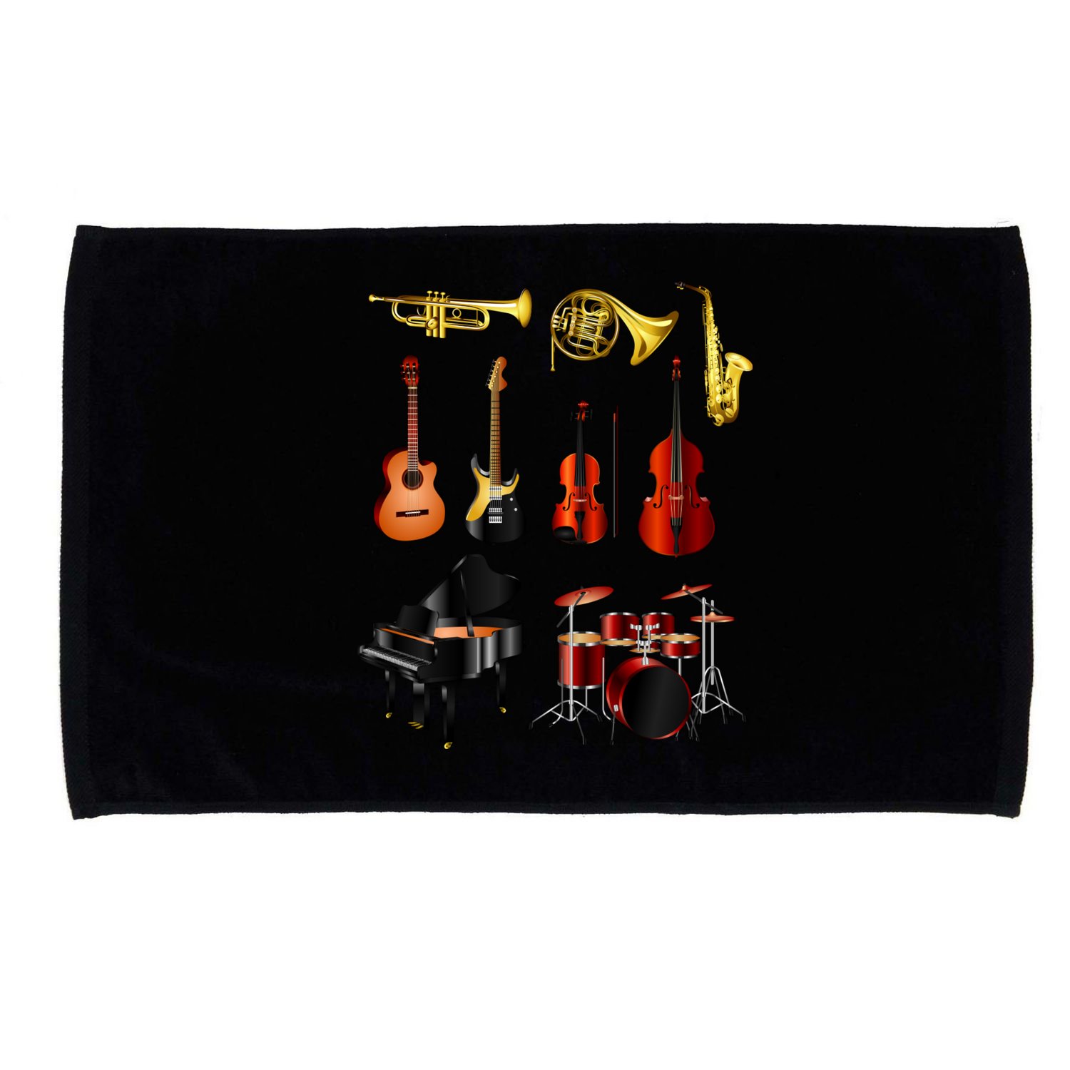 Musical Instruments Microfiber Hand Towel
