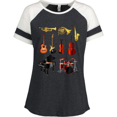 Musical Instruments Enza Ladies Jersey Colorblock Tee