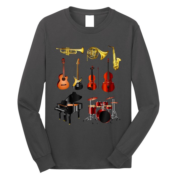 Musical Instruments Long Sleeve Shirt