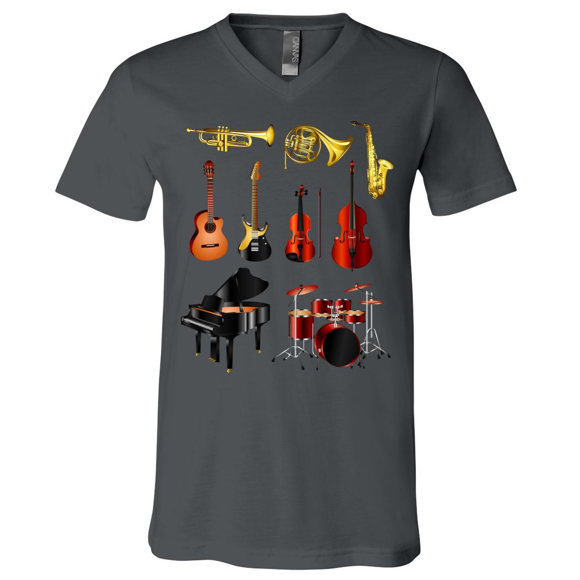 Musical Instruments V-Neck T-Shirt