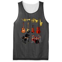 Musical Instruments Mesh Reversible Basketball Jersey Tank