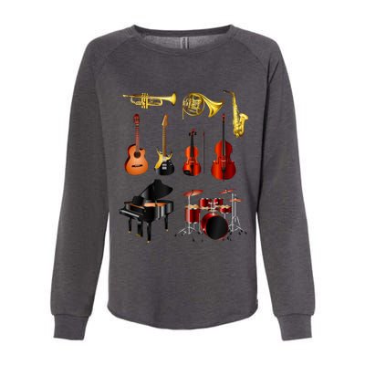 Musical Instruments Womens California Wash Sweatshirt