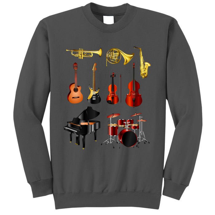 Musical Instruments Tall Sweatshirt