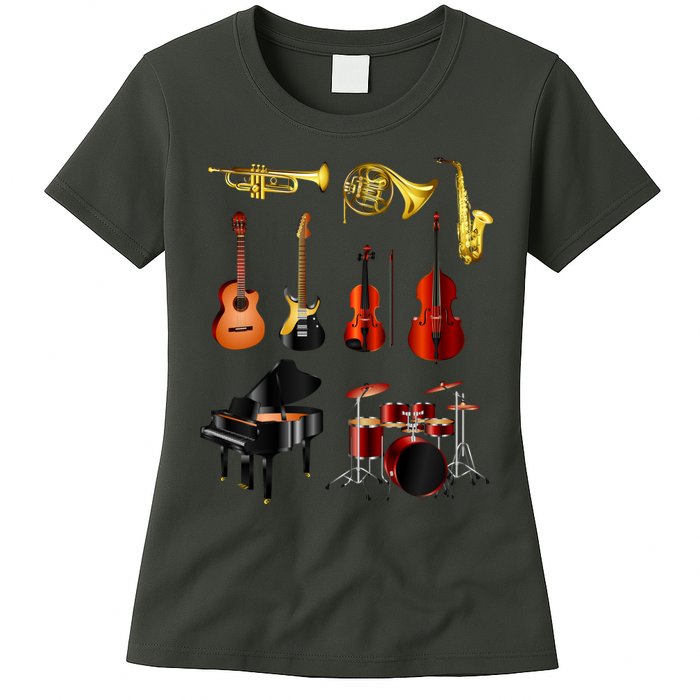 Musical Instruments Womens T-Shirt