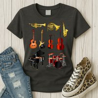 Musical Instruments Womens T-Shirt