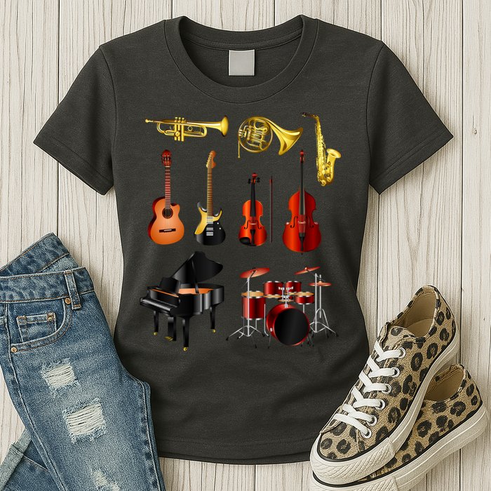 Musical Instruments Womens T-Shirt