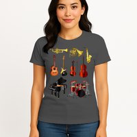 Musical Instruments Womens T-Shirt