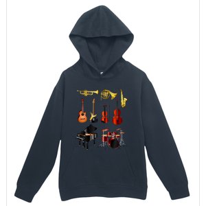 Musical Instruments Urban Pullover Hoodie