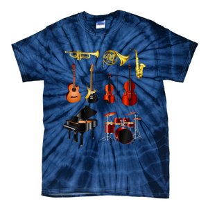 Musical Instruments Tie-Dye T-Shirt