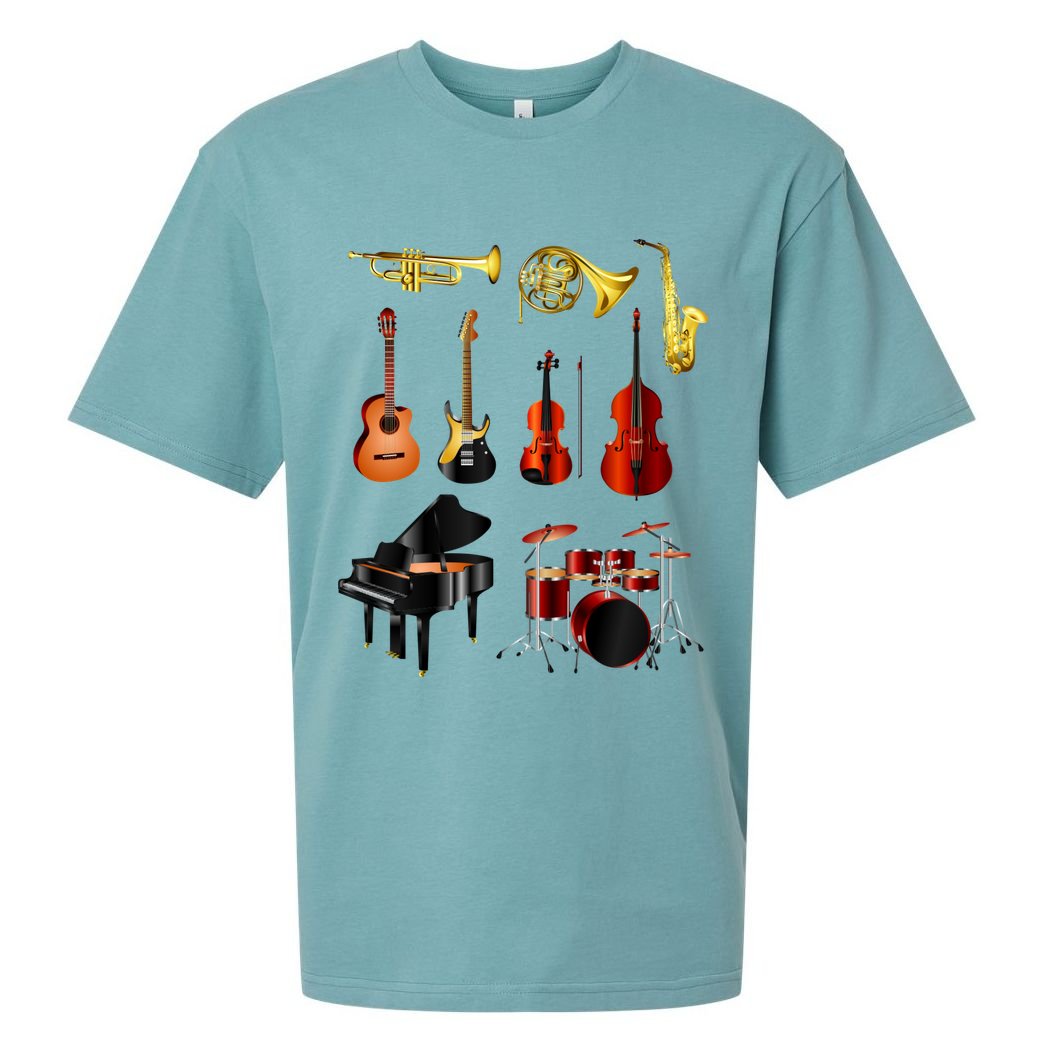 Musical Instruments Sueded Cloud Jersey T-Shirt