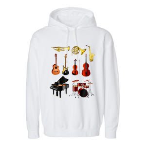 Musical Instruments Garment-Dyed Fleece Hoodie