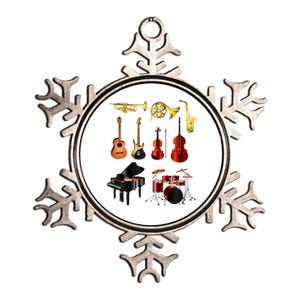 Musical Instruments Metallic Star Ornament