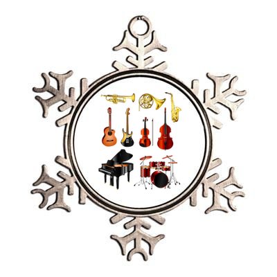 Musical Instruments Metallic Star Ornament