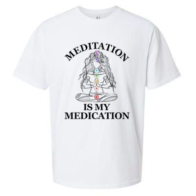 Meditation Is My Medication Kundalini Yoga Chakra Spiritual Sueded Cloud Jersey T-Shirt