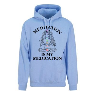 Meditation Is My Medication Kundalini Yoga Chakra Spiritual Unisex Surf Hoodie