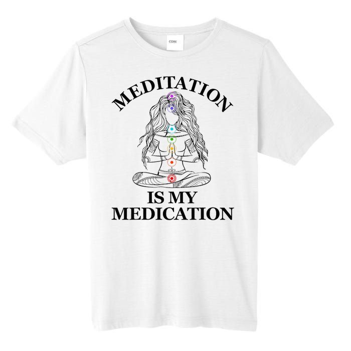 Meditation Is My Medication Kundalini Yoga Chakra Spiritual Tall Fusion ChromaSoft Performance T-Shirt