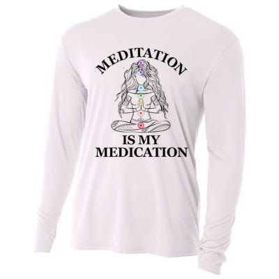 Meditation Is My Medication Kundalini Yoga Chakra Spiritual Cooling Performance Long Sleeve Crew