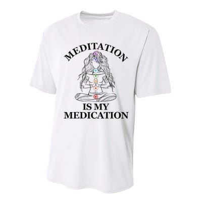 Meditation Is My Medication Kundalini Yoga Chakra Spiritual Performance Sprint T-Shirt