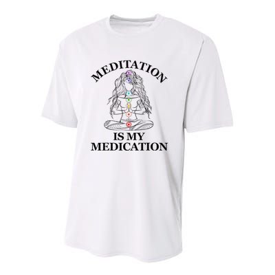 Meditation Is My Medication Kundalini Yoga Chakra Spiritual Youth Performance Sprint T-Shirt