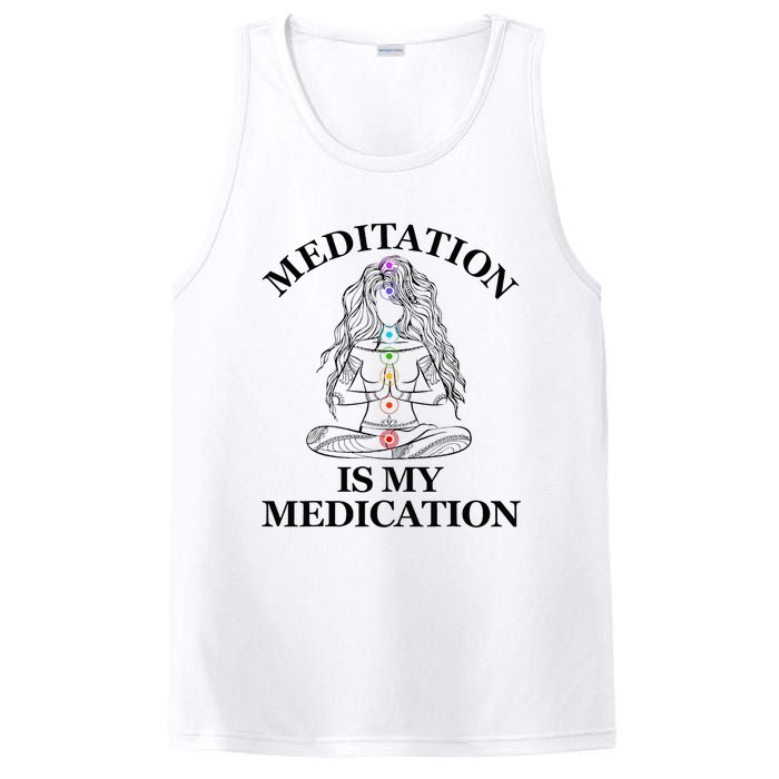 Meditation Is My Medication Kundalini Yoga Chakra Spiritual PosiCharge Competitor Tank