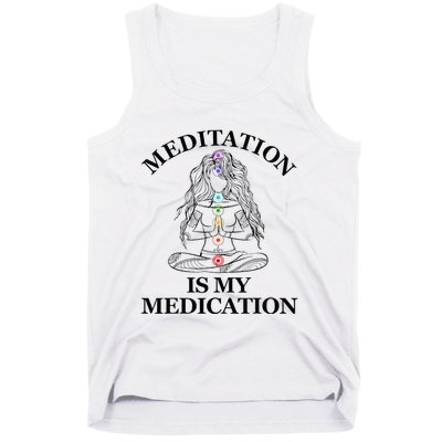 Meditation Is My Medication Kundalini Yoga Chakra Spiritual Tank Top