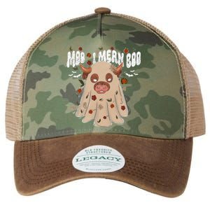 Moo I Mean Boo Funny Halloween Pig Ghost Legacy Tie Dye Trucker Hat