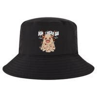 Moo I Mean Boo Funny Halloween Pig Ghost Cool Comfort Performance Bucket Hat