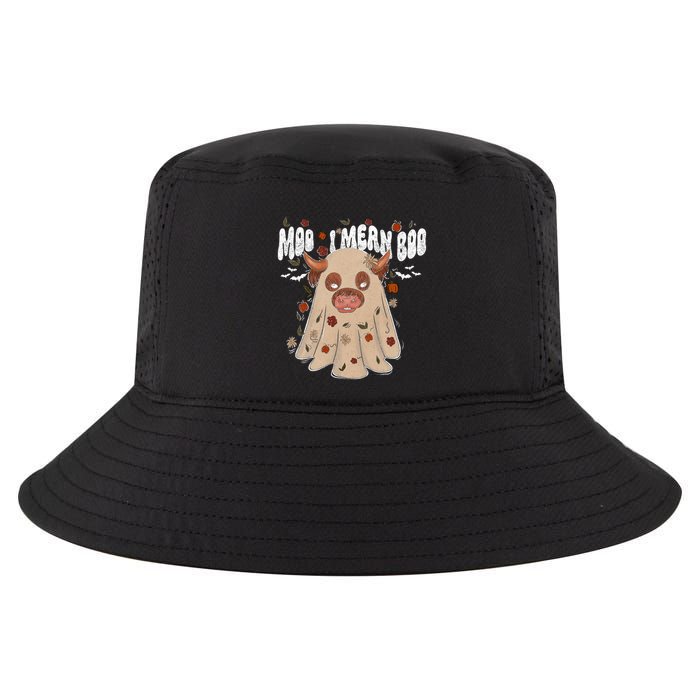 Moo I Mean Boo Funny Halloween Pig Ghost Cool Comfort Performance Bucket Hat
