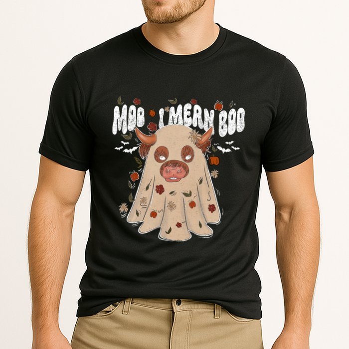 Moo I Mean Boo Funny Halloween Pig Ghost Performance Shirt