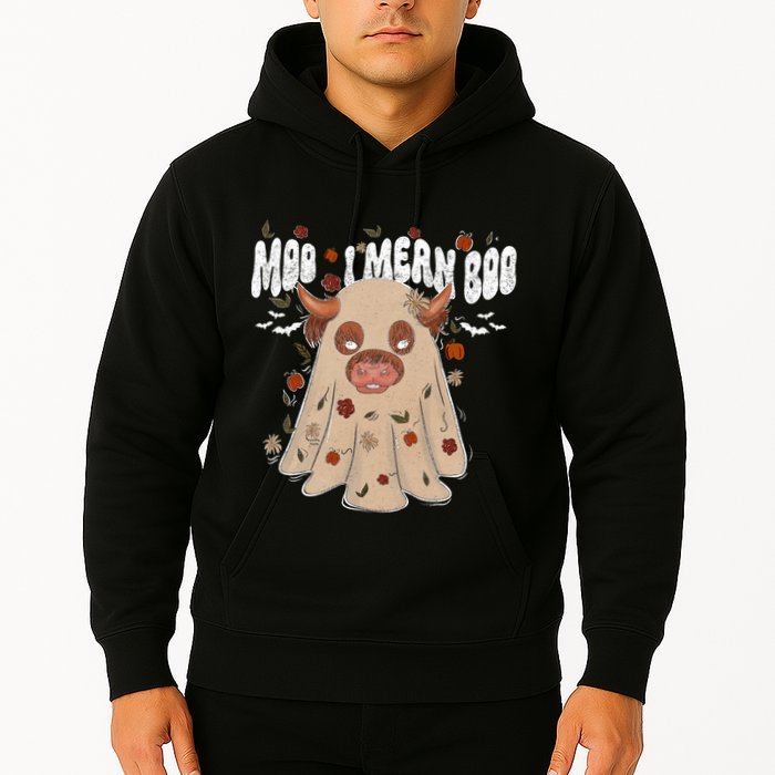 Moo I Mean Boo Funny Halloween Pig Ghost Hoodie