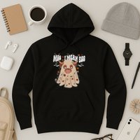 Moo I Mean Boo Funny Halloween Pig Ghost Hoodie