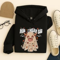 Moo I Mean Boo Funny Halloween Pig Ghost Hoodie