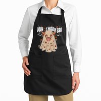 Moo I Mean Boo Funny Halloween Pig Ghost Apron