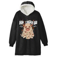 Moo I Mean Boo Funny Halloween Pig Ghost Hooded Wearable Blanket