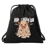Moo I Mean Boo Funny Halloween Pig Ghost Drawstring Bag