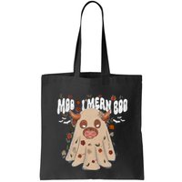 Moo I Mean Boo Funny Halloween Pig Ghost Bag
