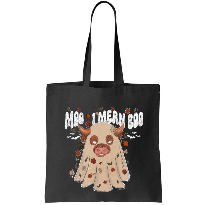 Moo I Mean Boo Funny Halloween Pig Ghost Bag