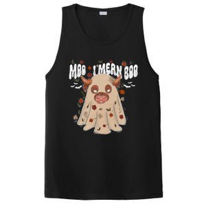 Moo I Mean Boo Funny Halloween Pig Ghost PosiCharge Competitor Tank