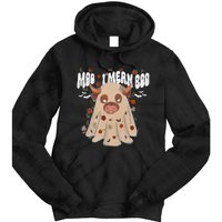 Moo I Mean Boo Funny Halloween Pig Ghost Tie Dye Hoodie