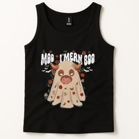 Moo I Mean Boo Funny Halloween Pig Ghost Tank Top