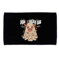 Moo I Mean Boo Funny Halloween Pig Ghost Microfiber Hand Towel