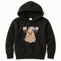 Moo I Mean Boo Funny Halloween Pig Ghost Kids Hoodie