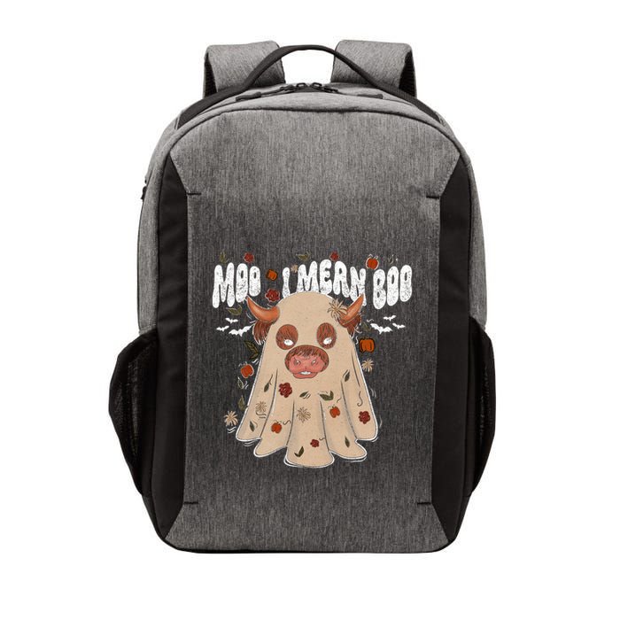 Moo I Mean Boo Funny Halloween Pig Ghost Vector Backpack