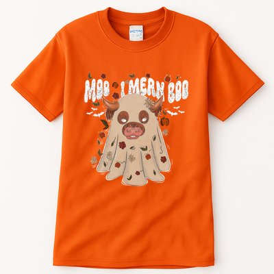 Moo I Mean Boo Funny Halloween Pig Ghost Tall T-Shirt