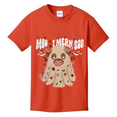 Moo I Mean Boo Funny Halloween Pig Ghost Kids T-Shirt